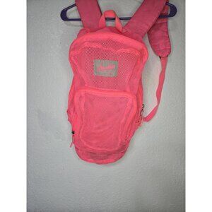 Austin Trading Co Backpack Womens Pink Mesh See Through School Bag Medium Size